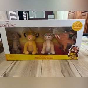 Disney The Lion King Timon, Pumbaa, Simba & Nala Plush Collector Set New In Box